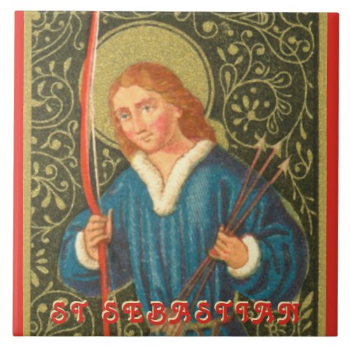 St Sebastian PA 01b Ceramic Tile