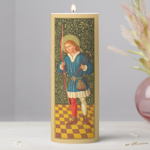 St Sebastian PA 01b Pillar Candle