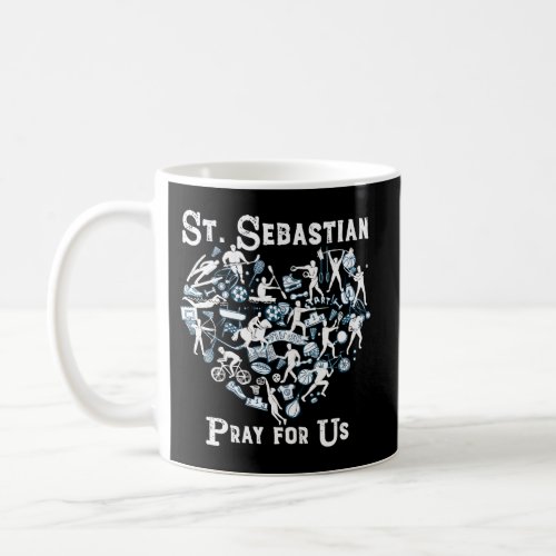 St Sebastian Patron Saint Of Sports Athletes Catho Coffee Mug