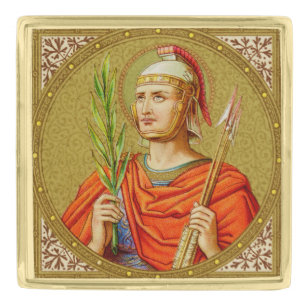 St. Sebastian (SNV 24) Gold Finish Lapel Pin
