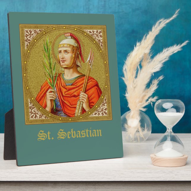 St. Sebastian (SNV 24) (Square Image) 8"x10" Plaque (Side)