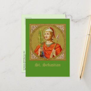 St. Sebastian (SNV 24) (Square Image) Vertical Postcard