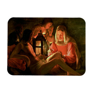 St. Sebastian tended by the Holy Woman (oil on can Magnet