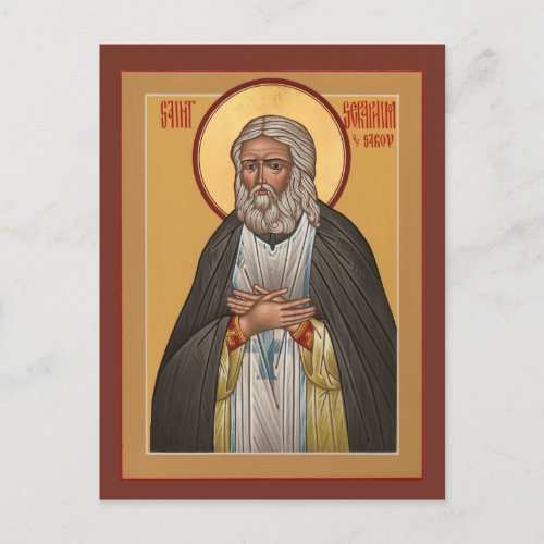 St Seraphim of Sarov Prayer Card