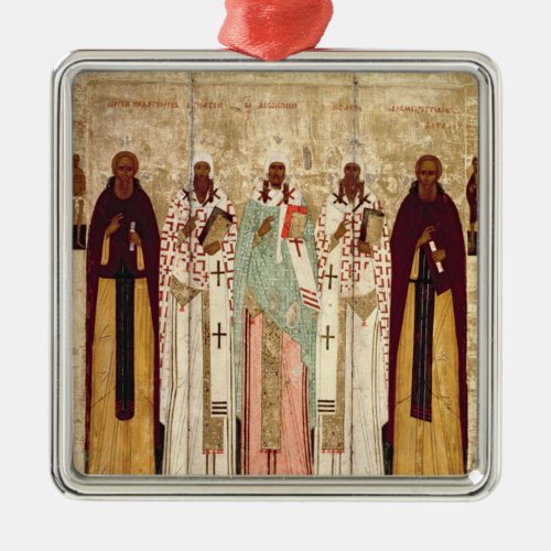 St Sergius of Radonesh with the Saints of Metal Ornament