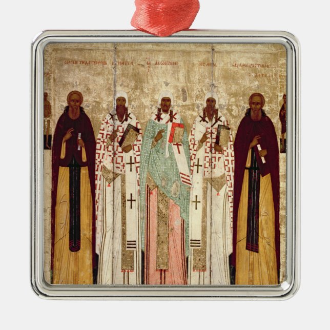 St. Sergius of Radonesh with the Saints of Metal Ornament (Front)