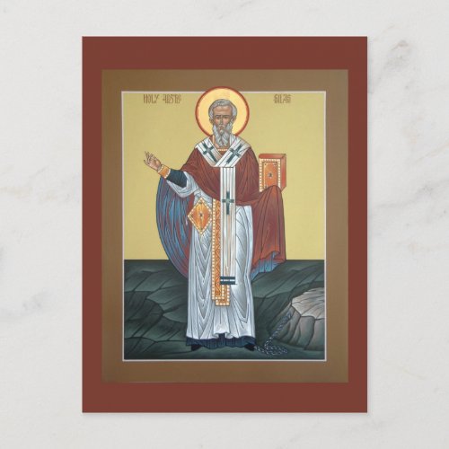 St Silas Prayer Card