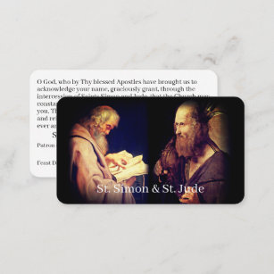 St. Simon & St. Jude Prayer Card