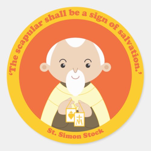St Simon Stock Classic Round Sticker