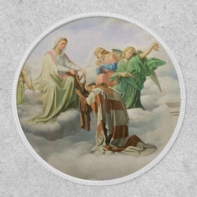 St. Simon Stock Lady of Mount Carmel Scapular Patch (Front)