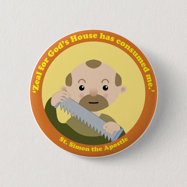 St. Simon the Apostle Button (Front)