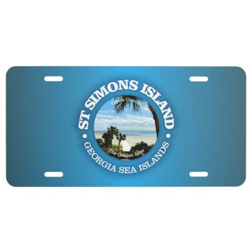 St Simons C License Plate