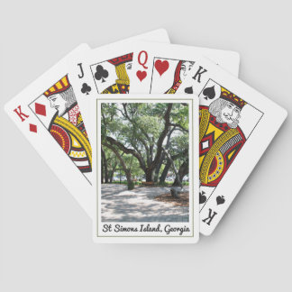 St Simons GA Wandering Oak Tree Poker Cards