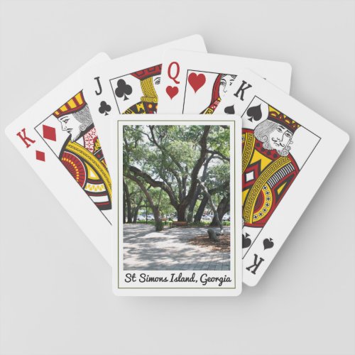 St Simons GA Wandering Oak Tree Poker Cards