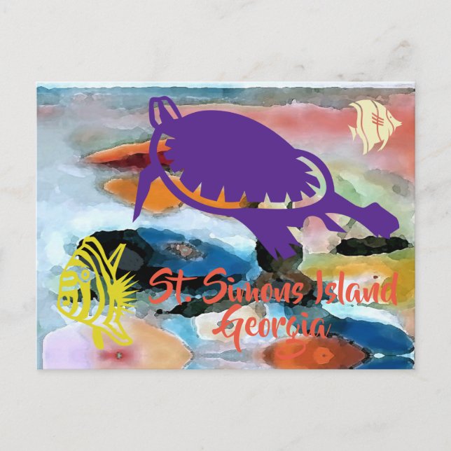 St. Simons Island, GA postcard (Front)