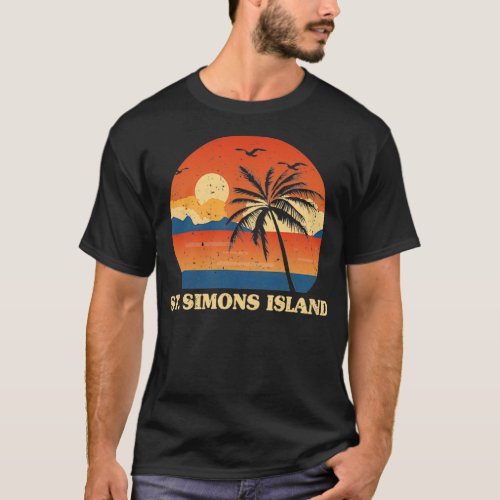 St Simons Island Georgia GA Summer St T_Shirt