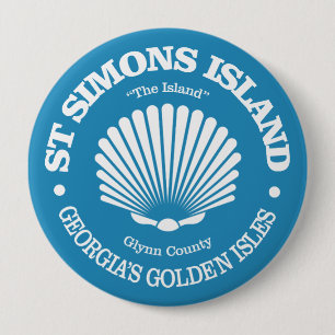 St Simons Island (seashell) Button