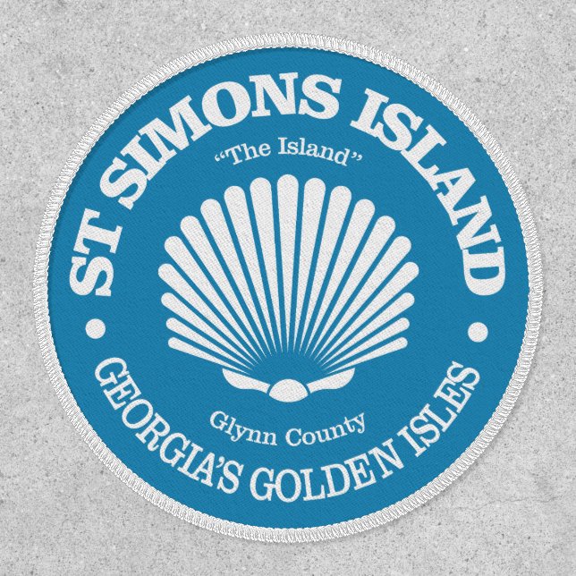 St Simons Island (seashell) Patch (Front)