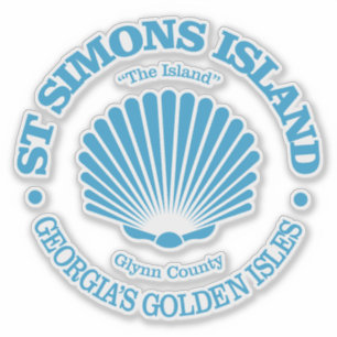 St Simons Island (seashell) Sticker
