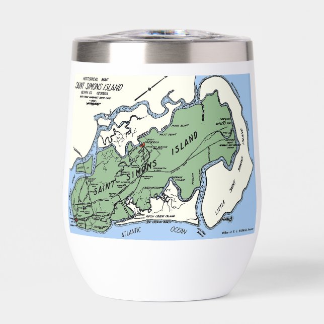 St. Simons Island  Thermal Wine Tumbler (Front)