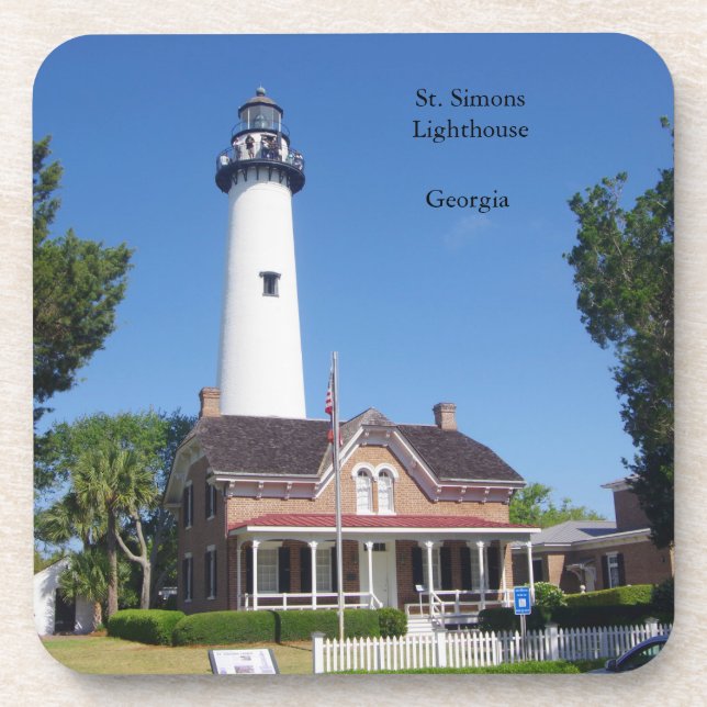St. Simons Lighthouse coaster (Front)