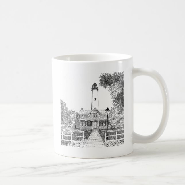 St. Simons Lighthouse Coffee Mug (Right)