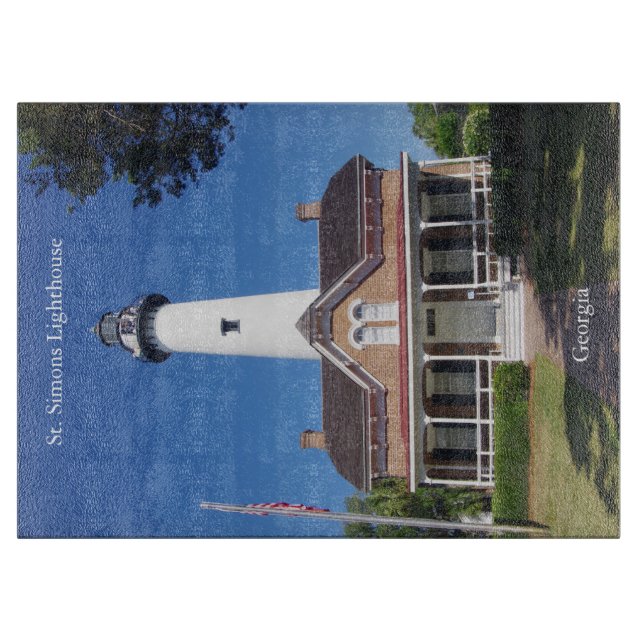 St. Simons Lighthouse cutting board (Front)