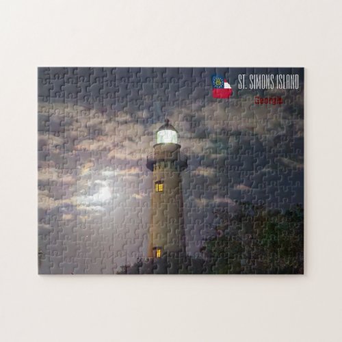 St Simons Lighthouse _ Georgia _  Jigsaw Puzzle