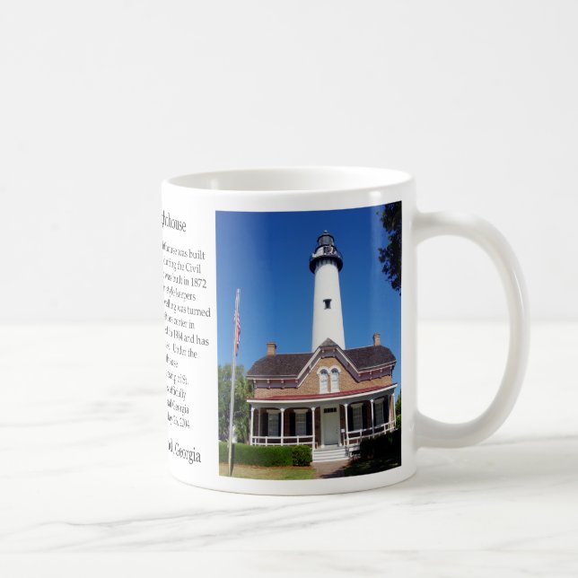 St. Simons Lighthouse history mug (Right)