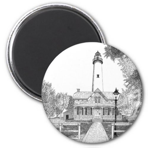 St Simons Lighthouse Magnet