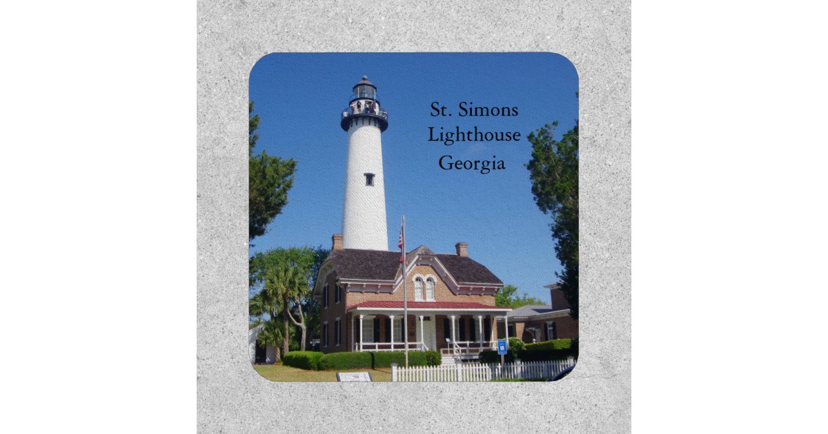 St. Simons Lighthouse patch | Zazzle