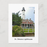 St. Simons Lighthouse Postcard at Zazzle