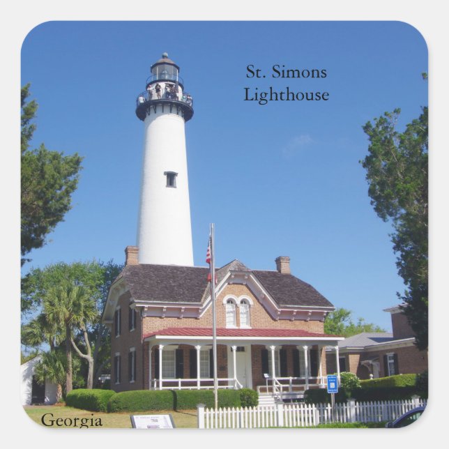 St. Simons Lighthouse sticker (Front)