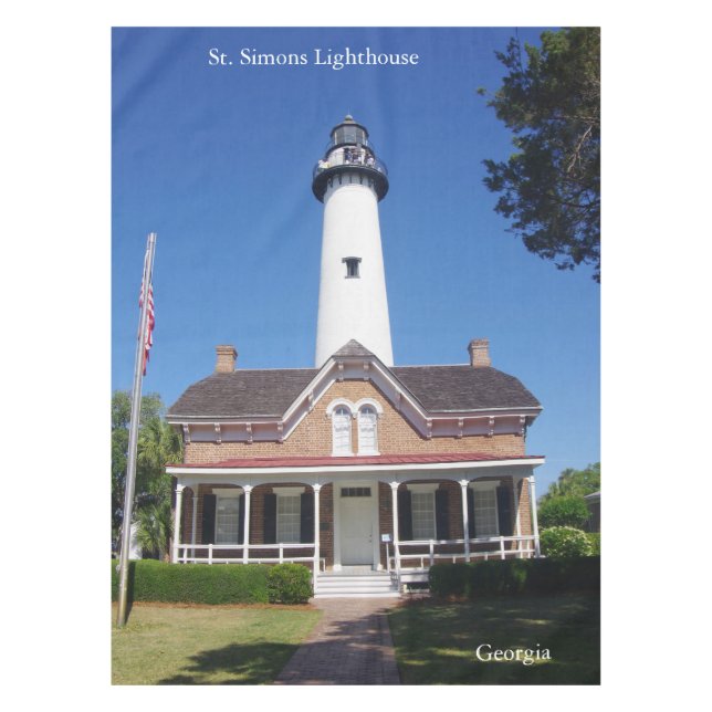 St. Simons Lighthouse tablecloth (Front)