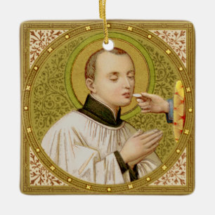 St. Stanislaus (SNV 25) Square Ceramic Ornament