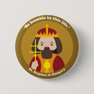 St. Stephen of Hungary Button