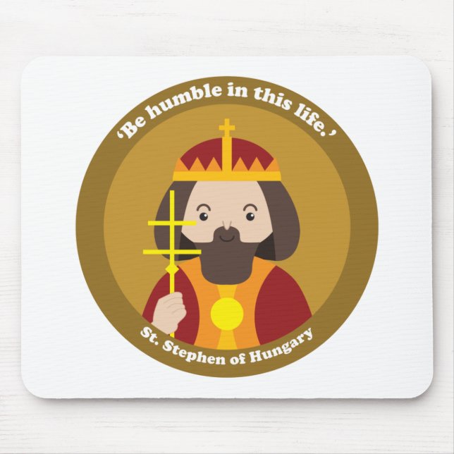 St. Stephen of Hungary Mouse Pad (Front)