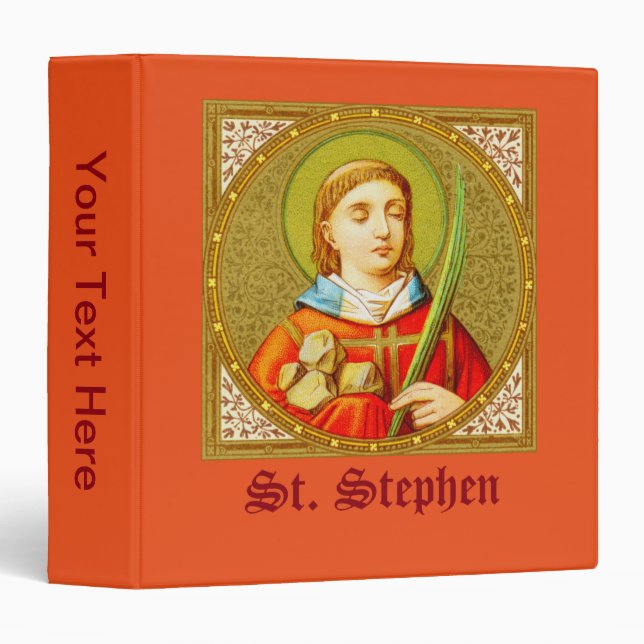 St. Stephen (SNV 26) (Square Image 1b) 3 Ring Binder (Front/Spine)