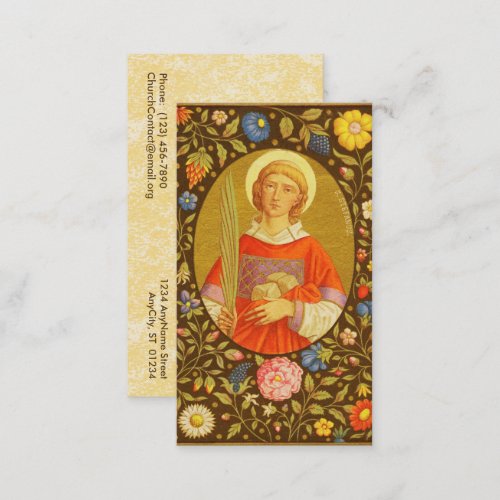 St Stephen the ProtoMartyr PM 08 FB Standard Business Card