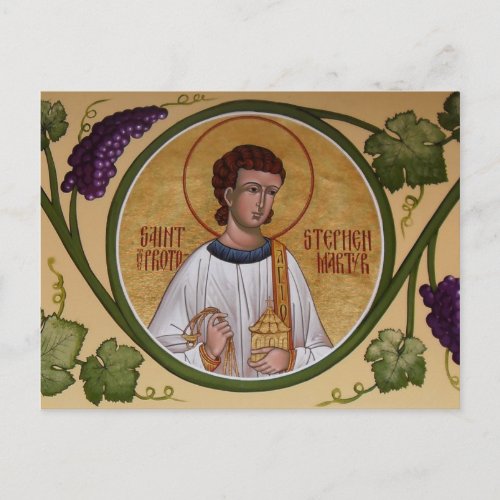 St Stephen the Protomartyr Prayer Card