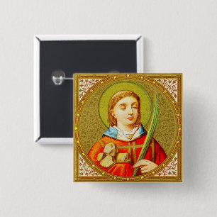 St Stephen the ProtoMartyr (SNV26) Square Pinback Button
