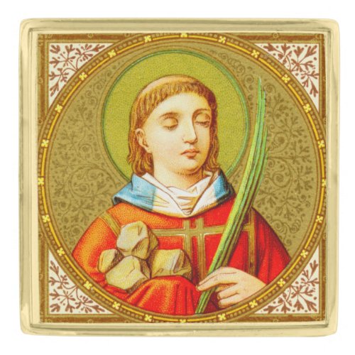 St Stephen the ProtoMartyr SNV 26 Gold Finish Lapel Pin