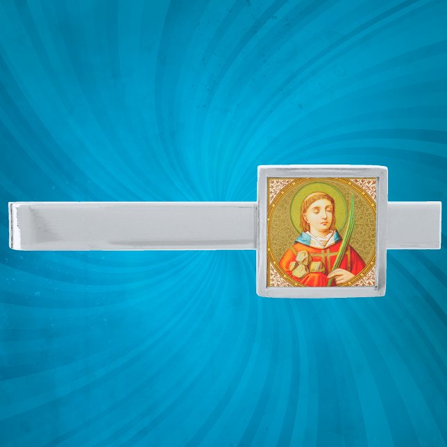 St. Stephen the ProtoMartyr (SNV 26) Silver Finish Tie Clip (Creator Uploaded)