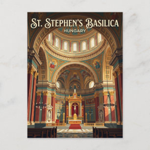 St. Stephen's Basilica Hungary Postcard