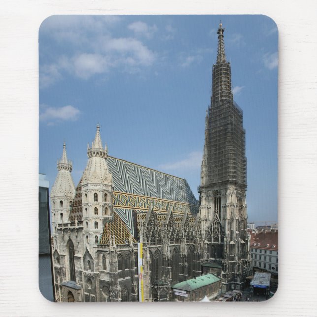 St. Stephen's Cathedral, Vienna Austria Mouse Pad (Front)