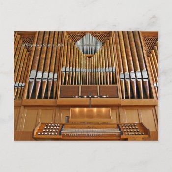 St Stephen's Church Organ  Seattle  Postcard by organs at Zazzle