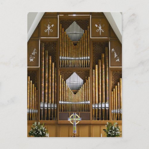St Stephens Church organ Seattle postcard