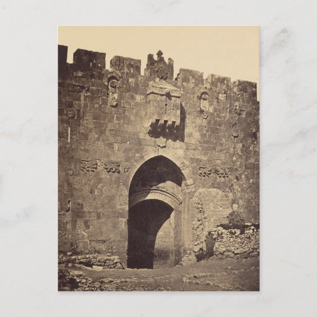 St. Stephen's Gate in Jerusalem Postcard (Front)