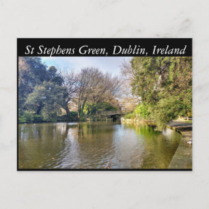 St Stephens Green, Dublin, Ireland Postcard