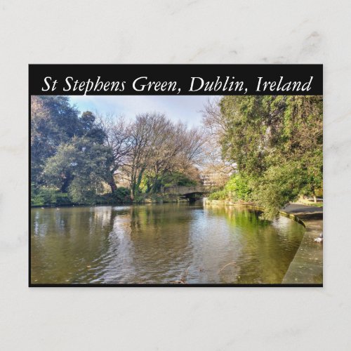 St Stephens Green Dublin Ireland Postcard